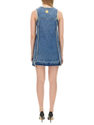 Moschino Mini Dress In Blue