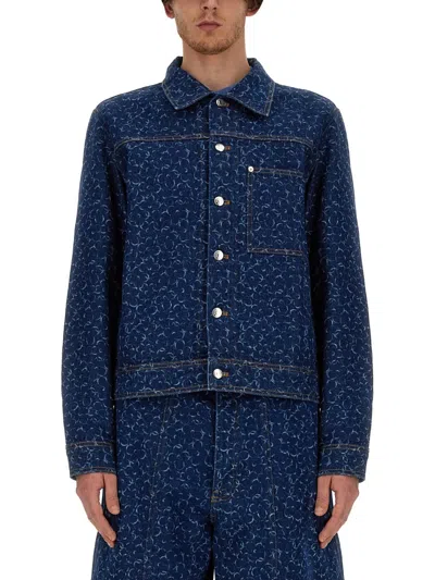 Maison Kitsuné Denim Jacket In Blue