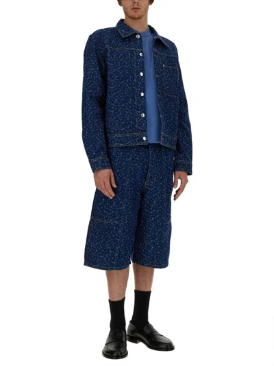 Maison Kitsuné Denim Jacket In Blue