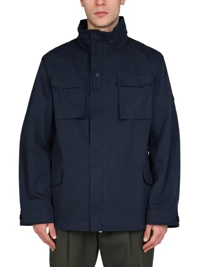 Lardini By Yosuke Aizawa Double Fabric Jacket In Blue