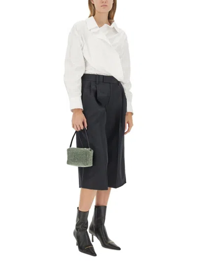 Alexander Wang Women Draped Shirt In Neutral