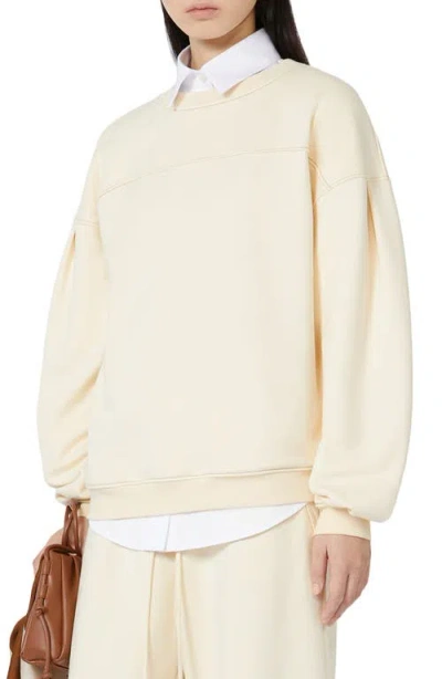 Weekend Max Mara Mogol Oversize Sweatshirt In White