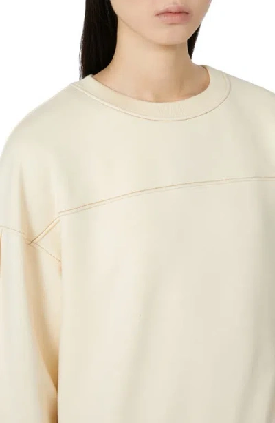Weekend Max Mara Mogol Oversize Sweatshirt In White