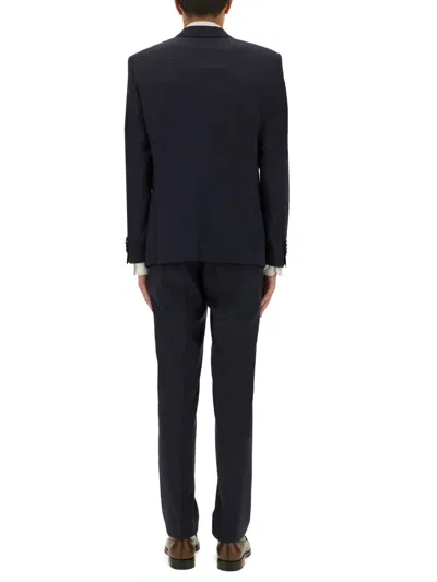 Hugo Boss Tailored Suit Buttoned Cuffs In Black