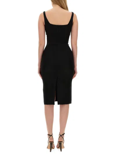 Versace Jeans Couture Dress With Buckles In Black