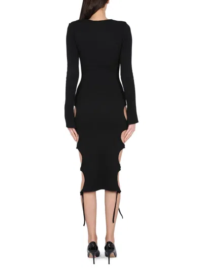 Andreädamo Andreādamo Dress With Cut-out Details In Black