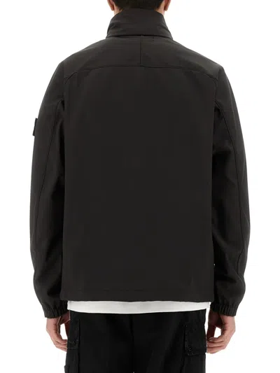 Stone Island Men's Dripproof And Windproof Jacket In Black