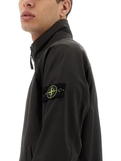 Stone Island Men's Dripproof And Windproof Jacket In Black
