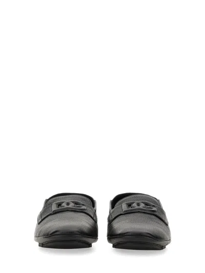 Dolce & Gabbana Dg Logo Leather Loafers
