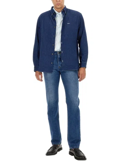 Apc A.p.c. Edouard Shirt In Blue