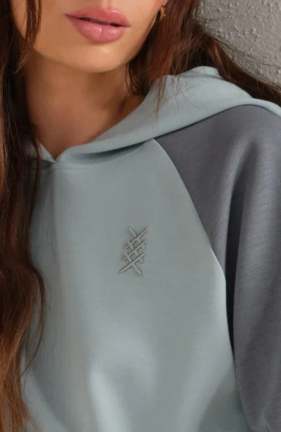 Rhone Dreamglow Color Blocked Hoodie In Blue