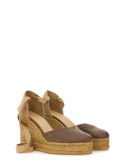 Castaã±er Castañer Espadrille "clear Etro" In Brown