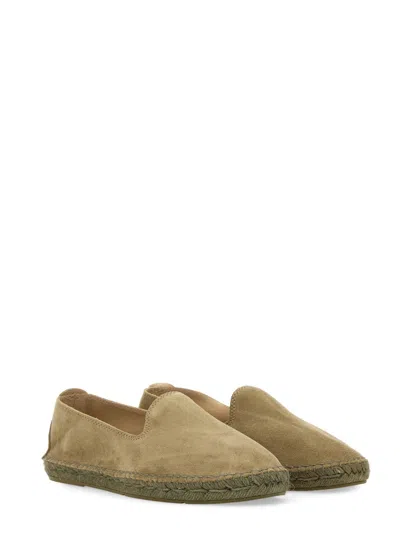 Manebi Espadrille In Suede In Green