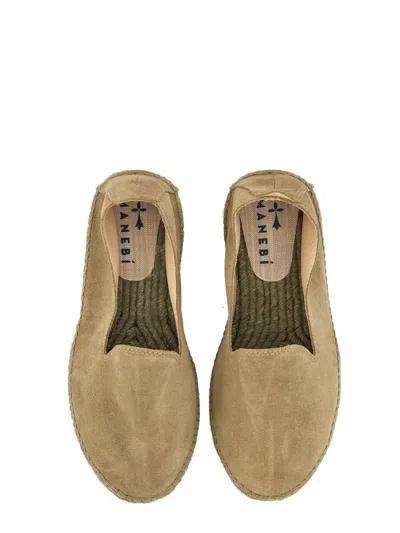 Manebi Espadrille In Suede In Green