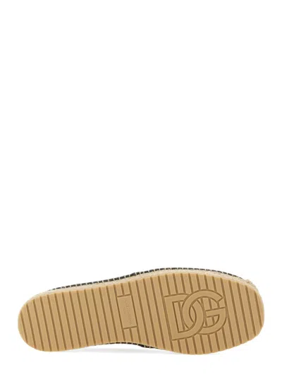 Dolce & Gabbana Logo-embossed Leather Espadrilles