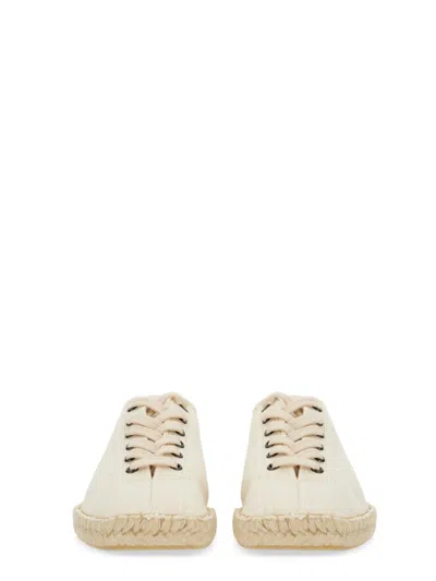 Lemaire Linoleum Laced Espadrilles Off White
