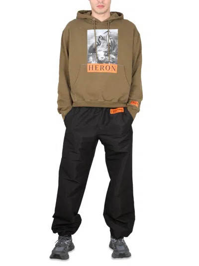 Heron Preston Premium Elastic Waistband Pants For Men In Black