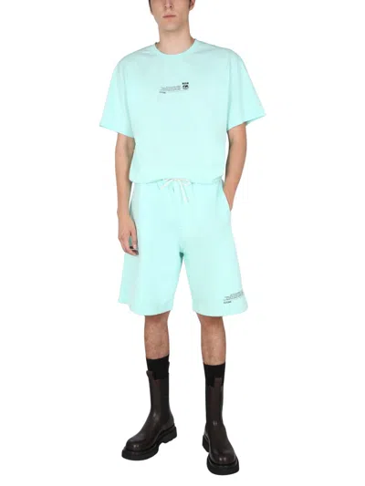 Msgm Fantastic Green Bermuda In Green