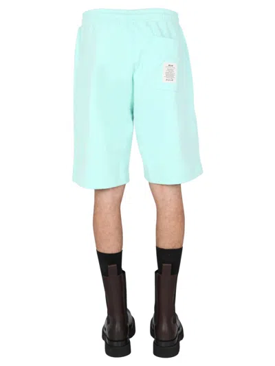 Msgm Fantastic Green Bermuda In Green