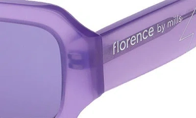 Florence By Mills 54mm Rectangular Sunglasses In Purple