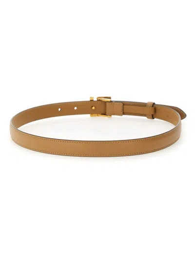 Fendi Women Ff Belt In Brown