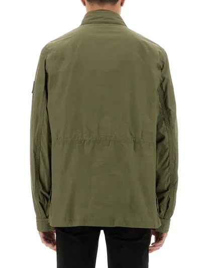 Belstaff Fieldmaster Utility Jacket Adjustable Cuffs In Green