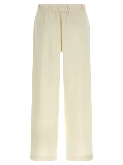 Max Mara Elastic Waist Casual Pants In Yellow