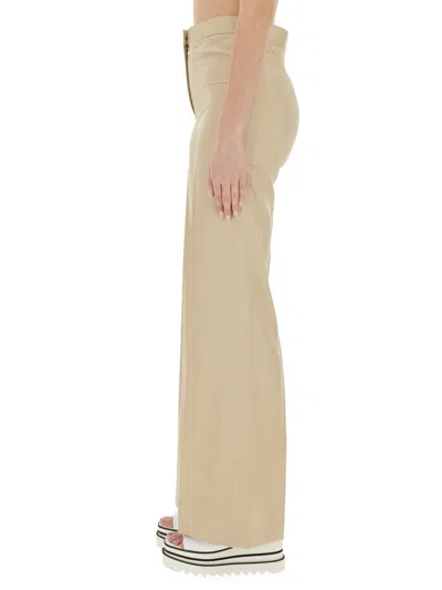 Stella Mccartney Flare Fit Pants In Brown