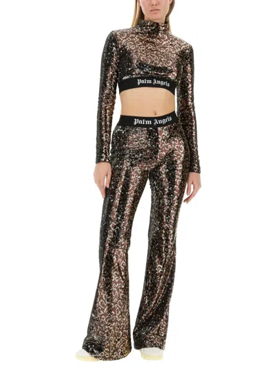 Palm Angels Flare Fit Pants In Multi