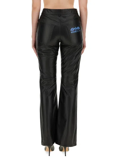 Moschino Pantalon En Cuir In Black