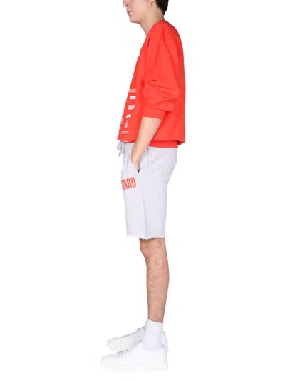 Helmut Lang Fleece Bermuda In White