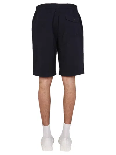 Universal Works Fleece Bermuda In Black