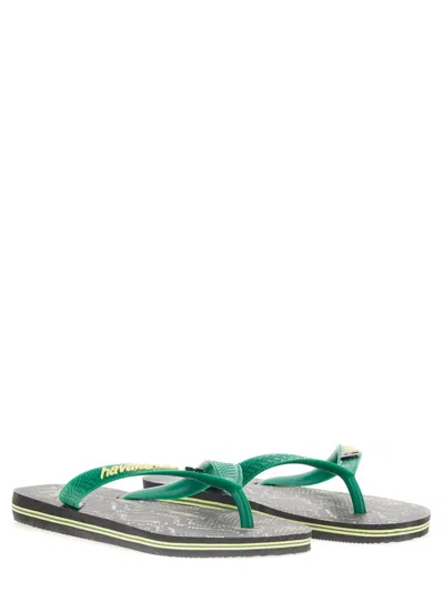 Rotate Birger Christensen Rotate X Havaianas Woman Toe Strap Sandals Green Size 6 Rubber