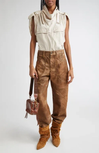 Isabel Marant Étoile Pants "kelvina" In Brown