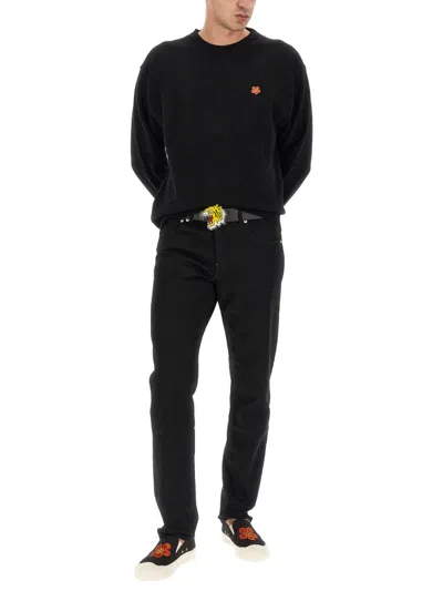 Kenzo Flower Boke Sweatshirt In Black
