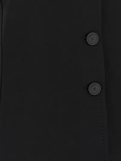 Max Mara Fornovo Sleeveless V-neck Tailored Gilet In Black