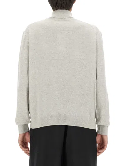 Maison Kitsuné Fox Patch Jersey In Gray