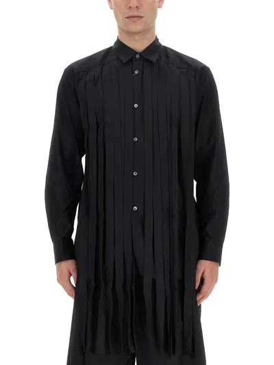 Comme Des Garçon Shirt Fringed Shirt In Black