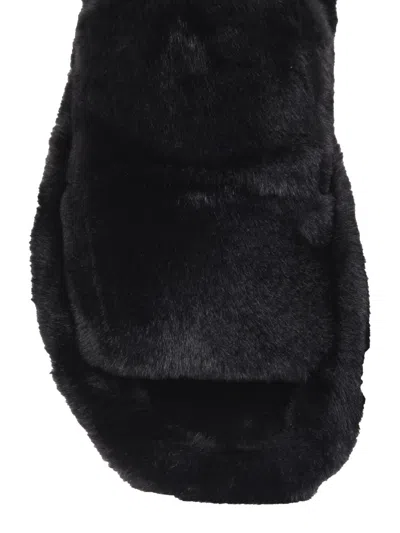 Dolce & Gabbana Faux Fur Slides