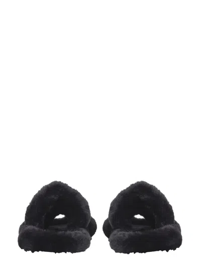 Dolce & Gabbana Faux Fur Slides