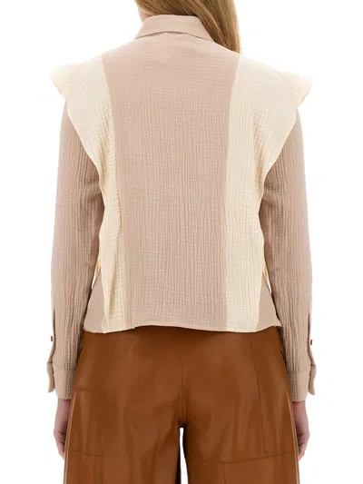 Alysi Garza Long Sleeved Shirt In Brown