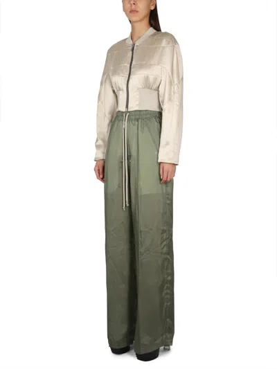 Rick Owens Off-white Girded Bomber Jacket In Neutral