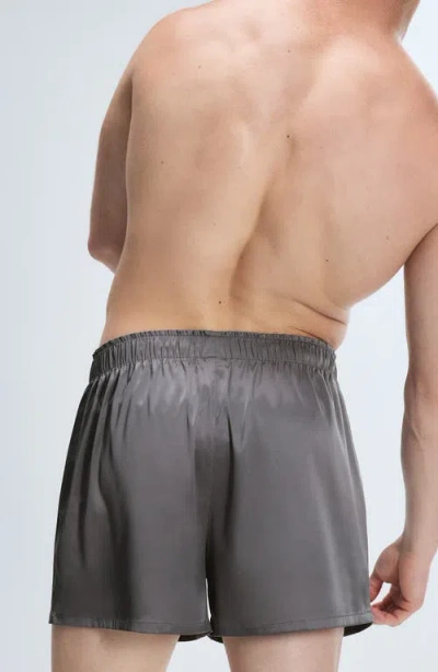 Savage X Fenty Savage X Satin Boxers In Gray