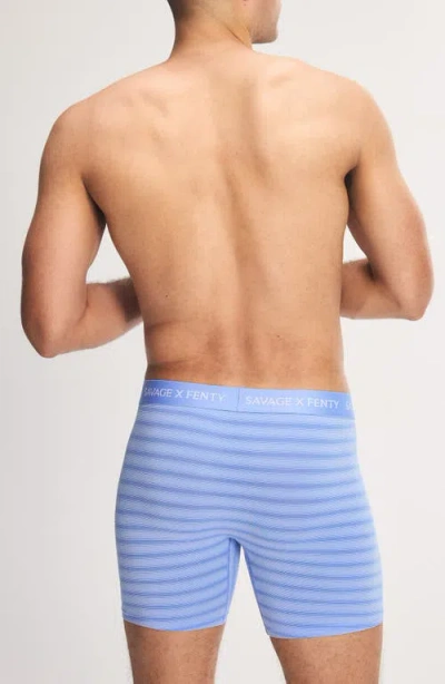 Savage X Fenty Sheer Line Boxer Briefs In Blue