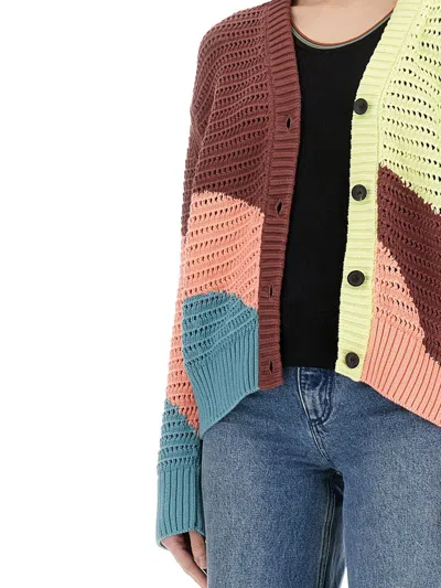 Ps By Paul Smith Ps Paul Smith Gradient Wave" Cardigan In Multi