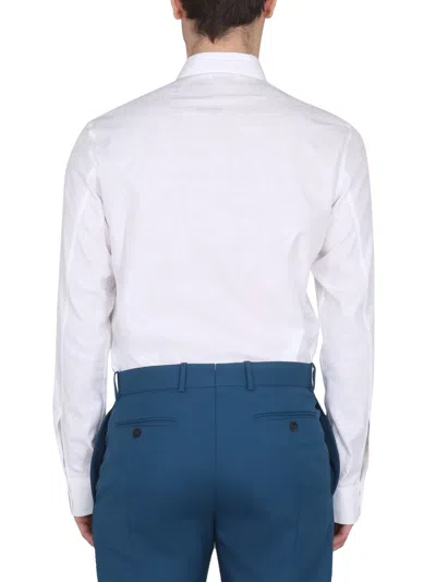Alexander Mcqueen Graffiti Logo Shirt In White
