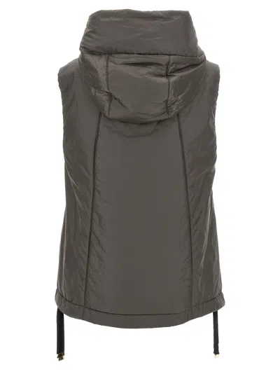 Max Mara The Cube Greengo Zip-up Drawstring Gilet In Green