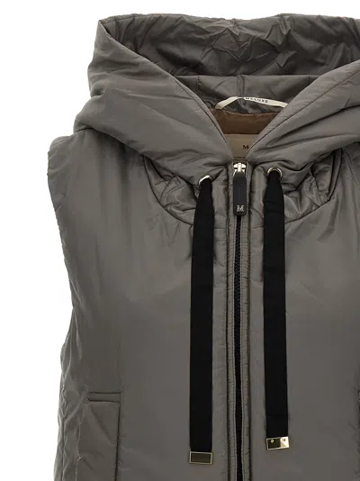 Max Mara The Cube Greengo Zip-up Drawstring Gilet In Green