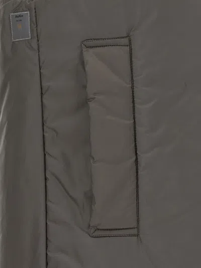 Max Mara The Cube Greengo Zip-up Drawstring Gilet In Green