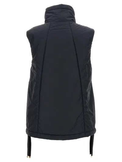 Max Mara The Cube Greenve Gilet Blue In Black